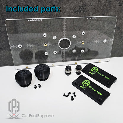 All-In-One Makita Base Plate DRT50 RT0700 Trend Brass Guide Bush Handles Centering Bearings Guide Rail Runners