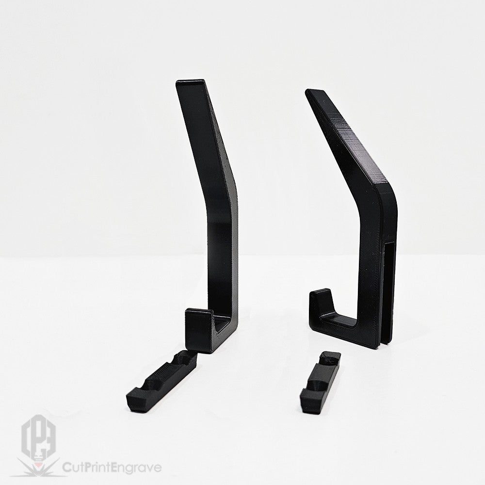 Set of 2 Durable Hooks for Acoustic Slat Panels | Coat and Hat Hanger 200x48mm