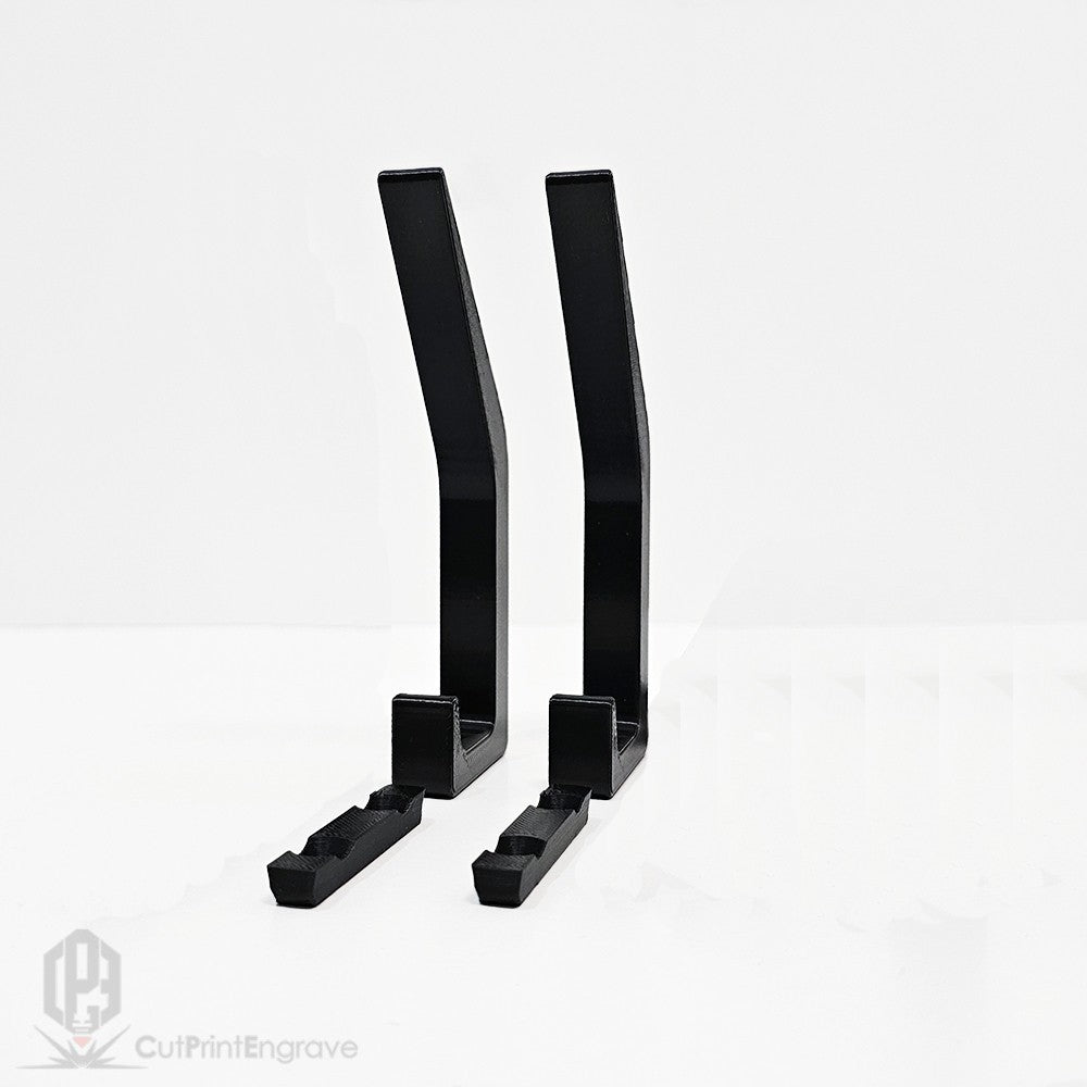 Set of 2 Durable Hooks for Acoustic Slat Panels | Coat and Hat Hanger 200x48mm