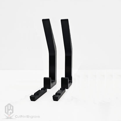 Set of 2 Durable Hooks for Acoustic Slat Panels | Coat and Hat Hanger 200x48mm