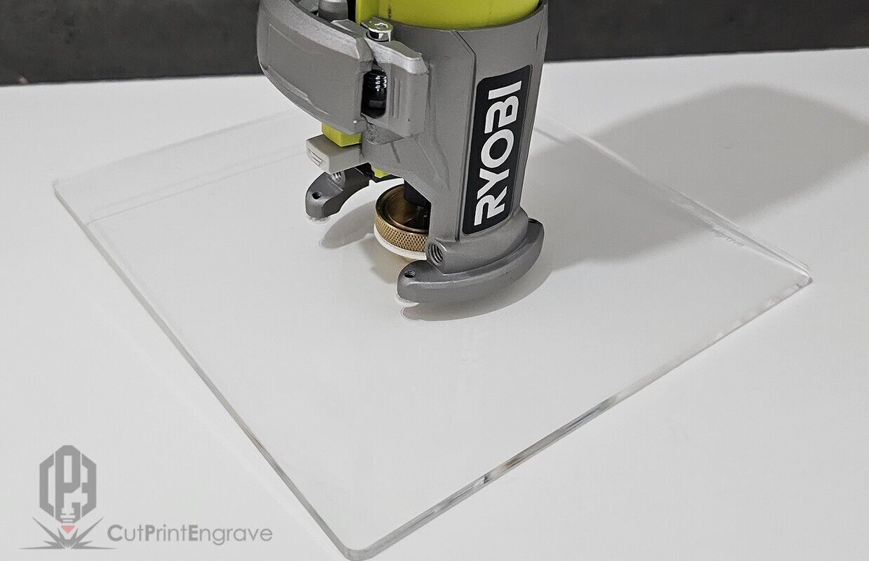 RYOBI ONE+ 18V P601 PCL4424B Trimmer Router Brass Guide Bush Adaptor Base Plate