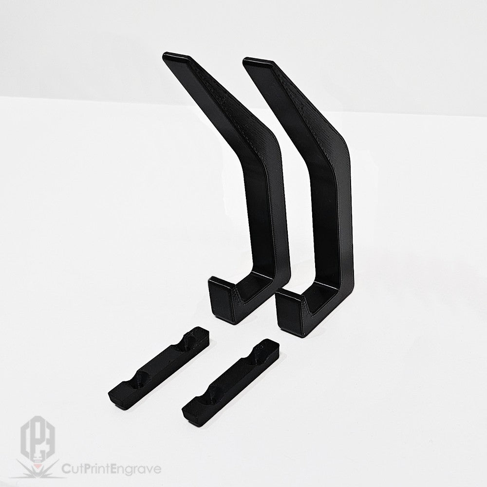 Set of 2 Durable Hooks for Acoustic Slat Panels | Coat and Hat Hanger 200x48mm