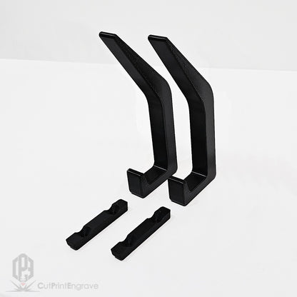 Set of 2 Durable Hooks for Acoustic Slat Panels | Coat and Hat Hanger 200x48mm