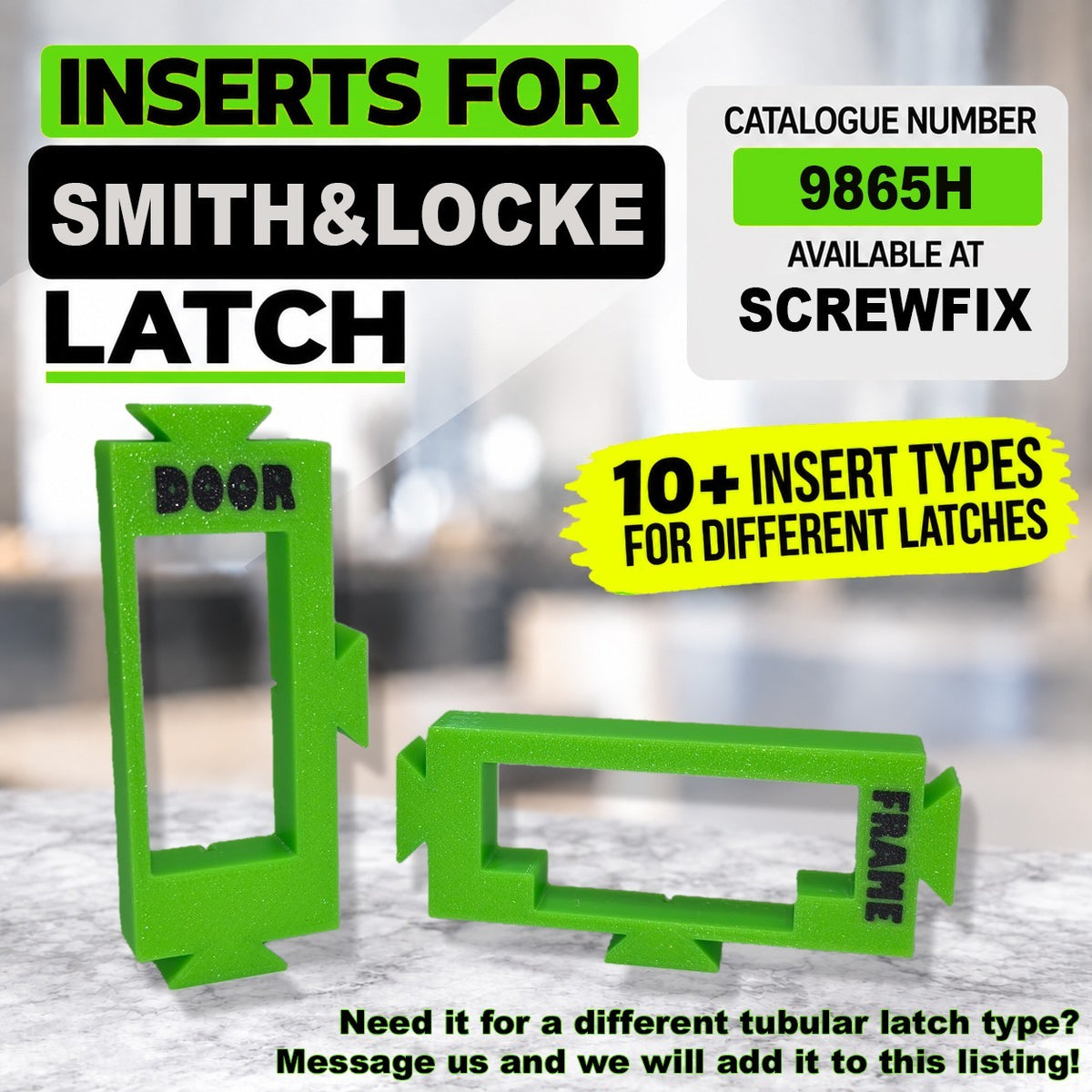 Tubular Latch Jig Router Template Fully Customisable Sizes For 35-44mm Door