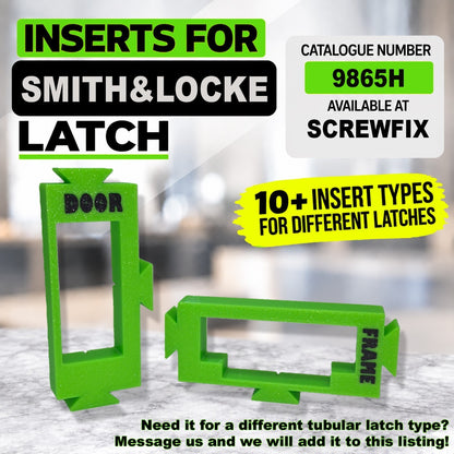 Tubular Latch Jig Router Template Fully Customisable Sizes For 35-44mm Door