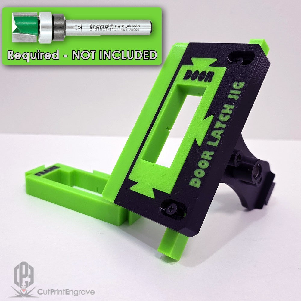 Tubular Latch Jig Router Template Fully Customisable Sizes For 35-44mm Door