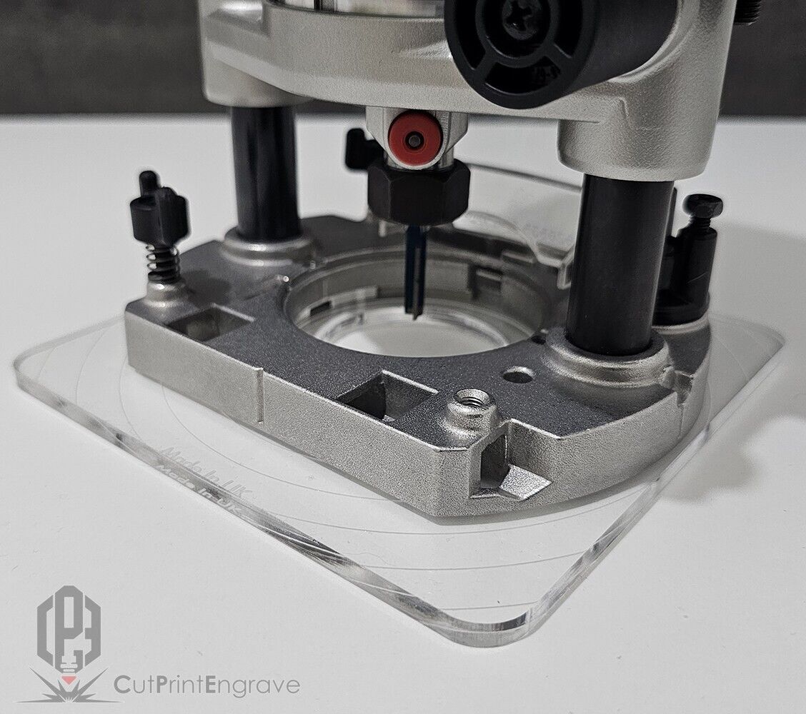 Rectangular Router Plunge Base Plate For Makita DRT50 RT0700X RT0702 150x150mm