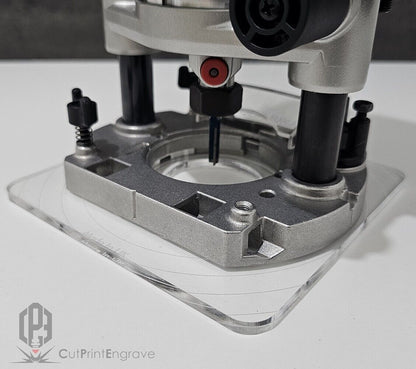 Rectangular Router Plunge Base Plate For Makita DRT50 RT0700X RT0702 150x150mm