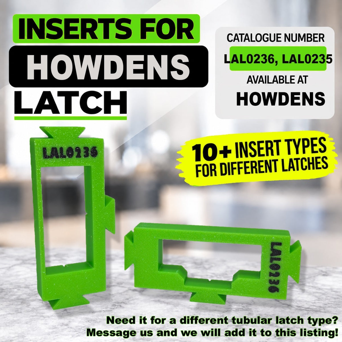 Tubular Latch Jig Router Template Fully Customisable Sizes For 35-44mm Door