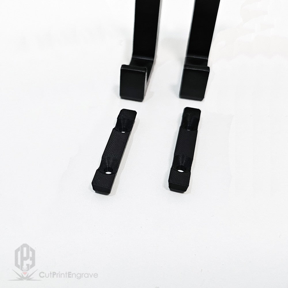 Set of 2 Durable Hooks for Acoustic Slat Panels | Coat and Hat Hanger 200x48mm