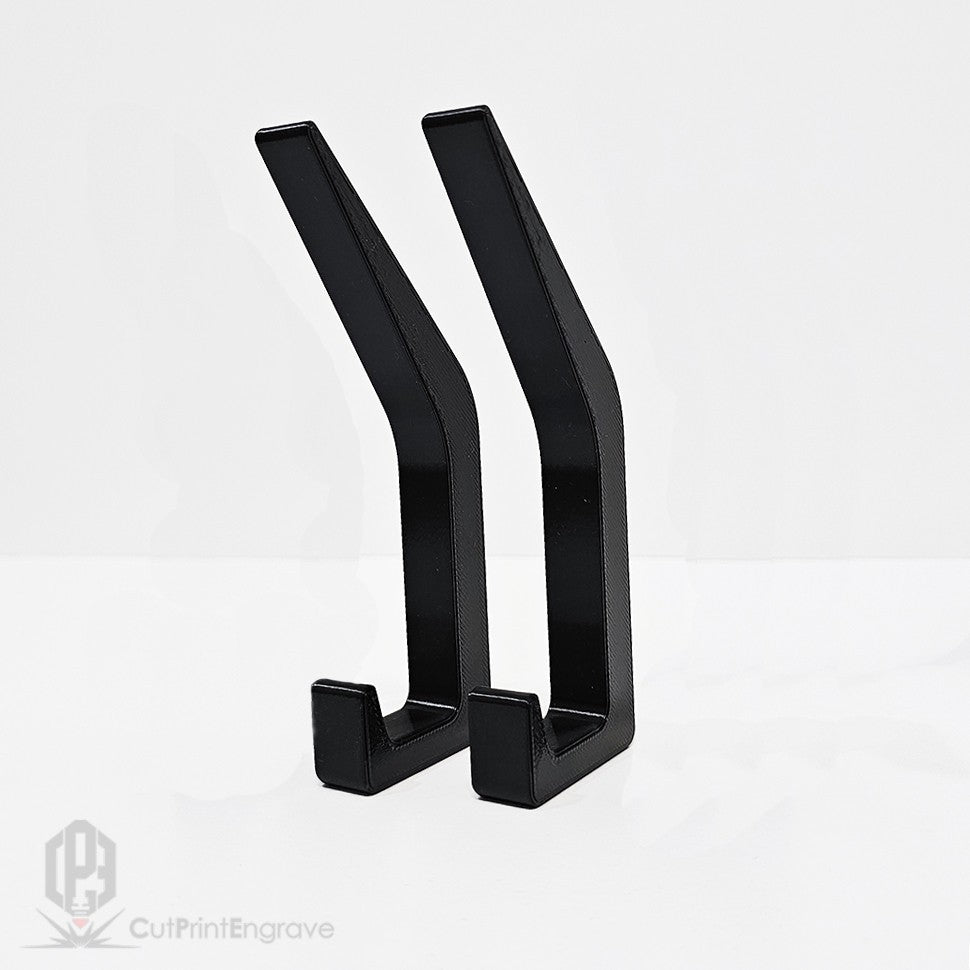 Set of 2 Durable Hooks for Acoustic Slat Panels | Coat and Hat Hanger 200x48mm