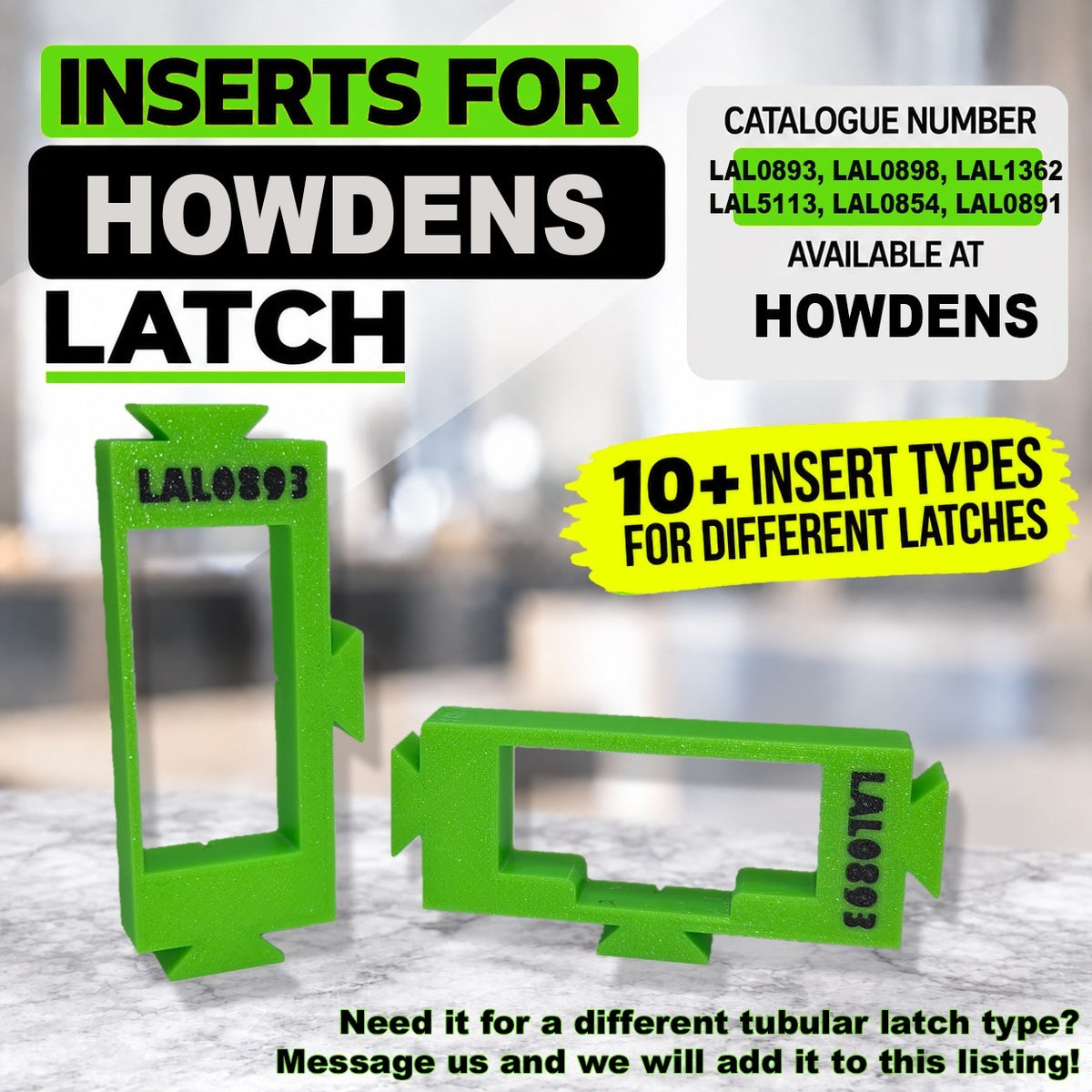 Tubular Latch Jig Router Template Fully Customisable Sizes For 35-44mm Door