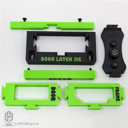 Tubular Latch Jig Router Template Fully Customisable Sizes For 35-44mm Door
