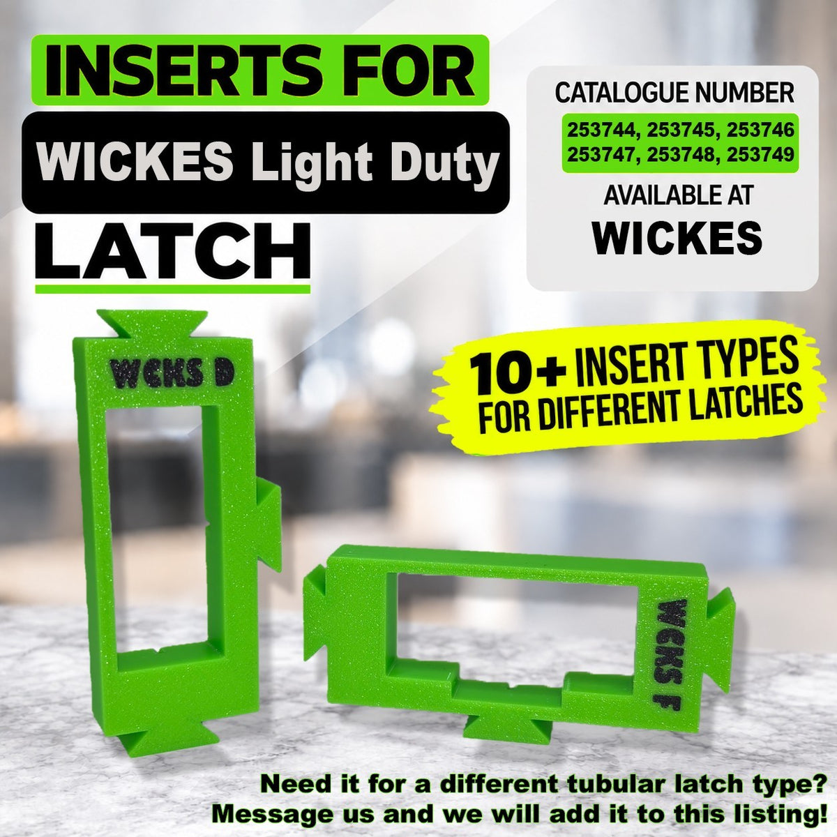 Tubular Latch Jig Router Template Fully Customisable Sizes For 35-44mm Door