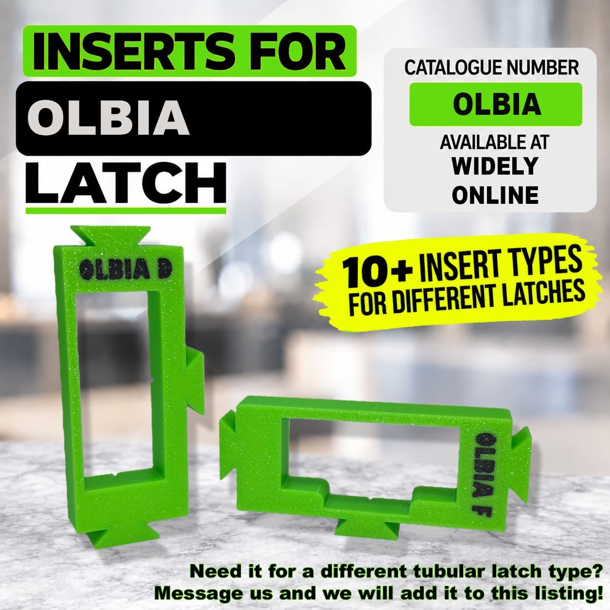 Tubular Latch Jig Router Template Fully Customisable Sizes For 35-44mm Door