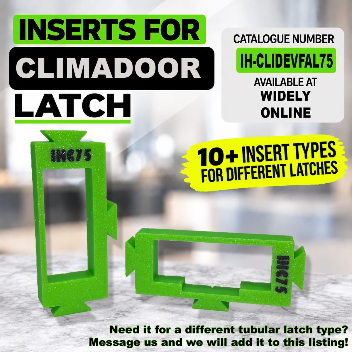 Tubular Latch Jig Router Template Fully Customisable Sizes For 35-44mm Door
