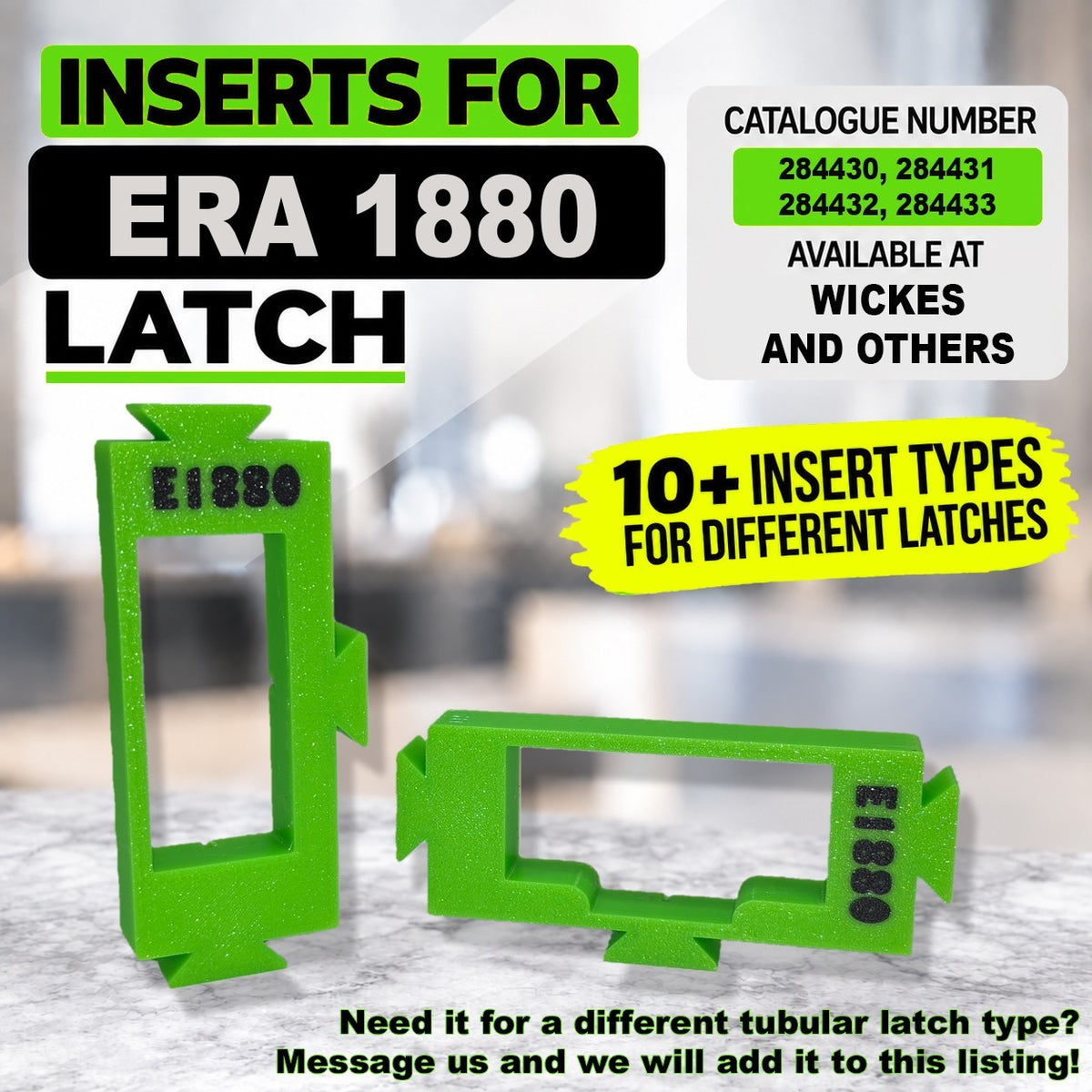 Tubular Latch Jig Router Template Fully Customisable Sizes For 35-44mm Door