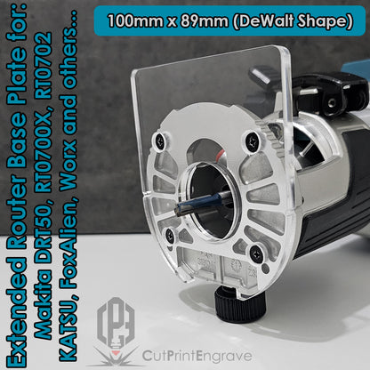 Extended Router Sub BASE PLATE for Makita Trimmer Router 18V DRT50 RT0700 KATSU