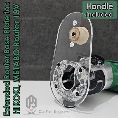 Extended Extra Strong Router Sub BASE PLATE for HIKOKI Matabo Router 18V
