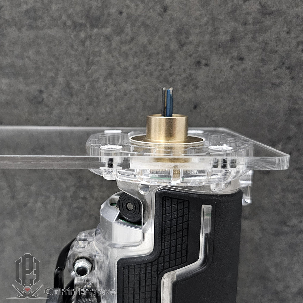 HIKOKI Matabo Router Trimmer 18V Brass Guide Bush Adaptor Base Plate 148x98mm