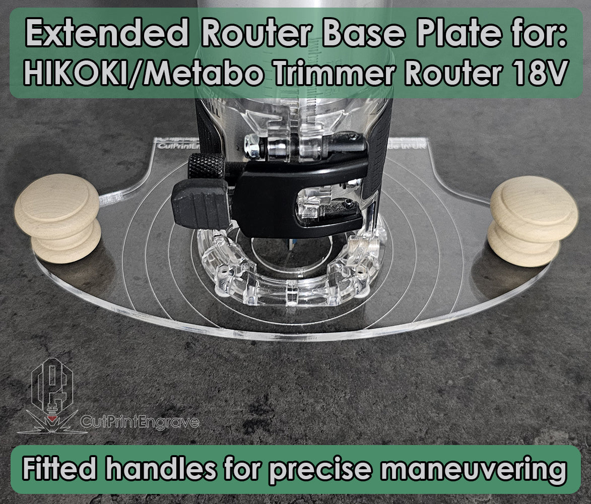 Handle Square Trimmer Router Base Plate For HIKOKI/Metabo Router Trimmer Base 18V