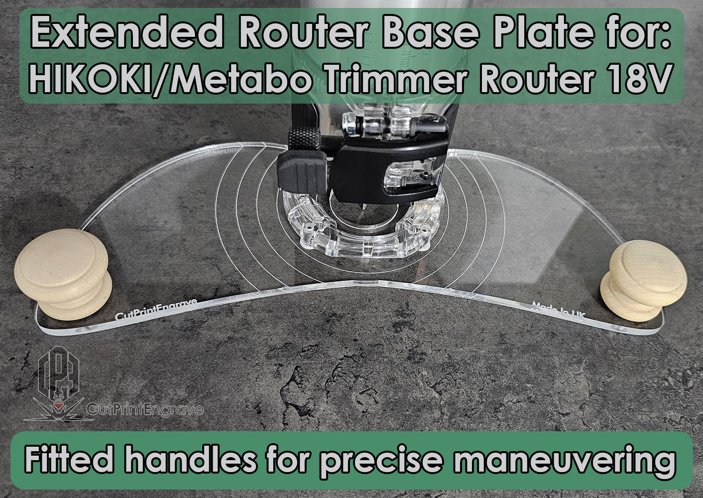 Handle Trimmer Router Base Plate For HIKOKI/Metabo Router Trimmer Base 18V