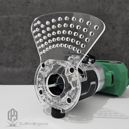 Small Circle Jig 4 HIKOKI/Metabo Trimmer 18V Cordless Router Base Plate