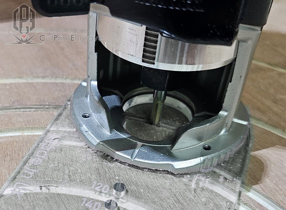 Xtra Large Circle Jig Router Base Plate 4 Makita DRT50 RT0700X RT0702 KATSU WORX
