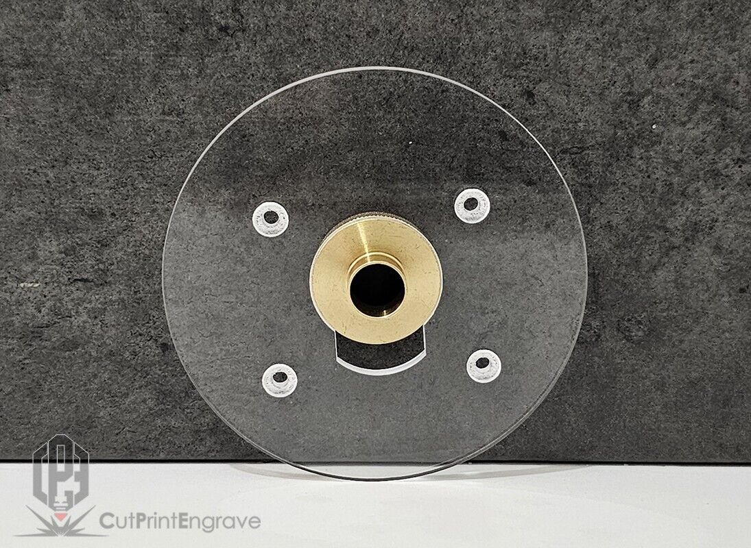 Makita DRT50 RT0700X... Router Trend Brass Guide Bush Adaptor Base Plate - 115mm