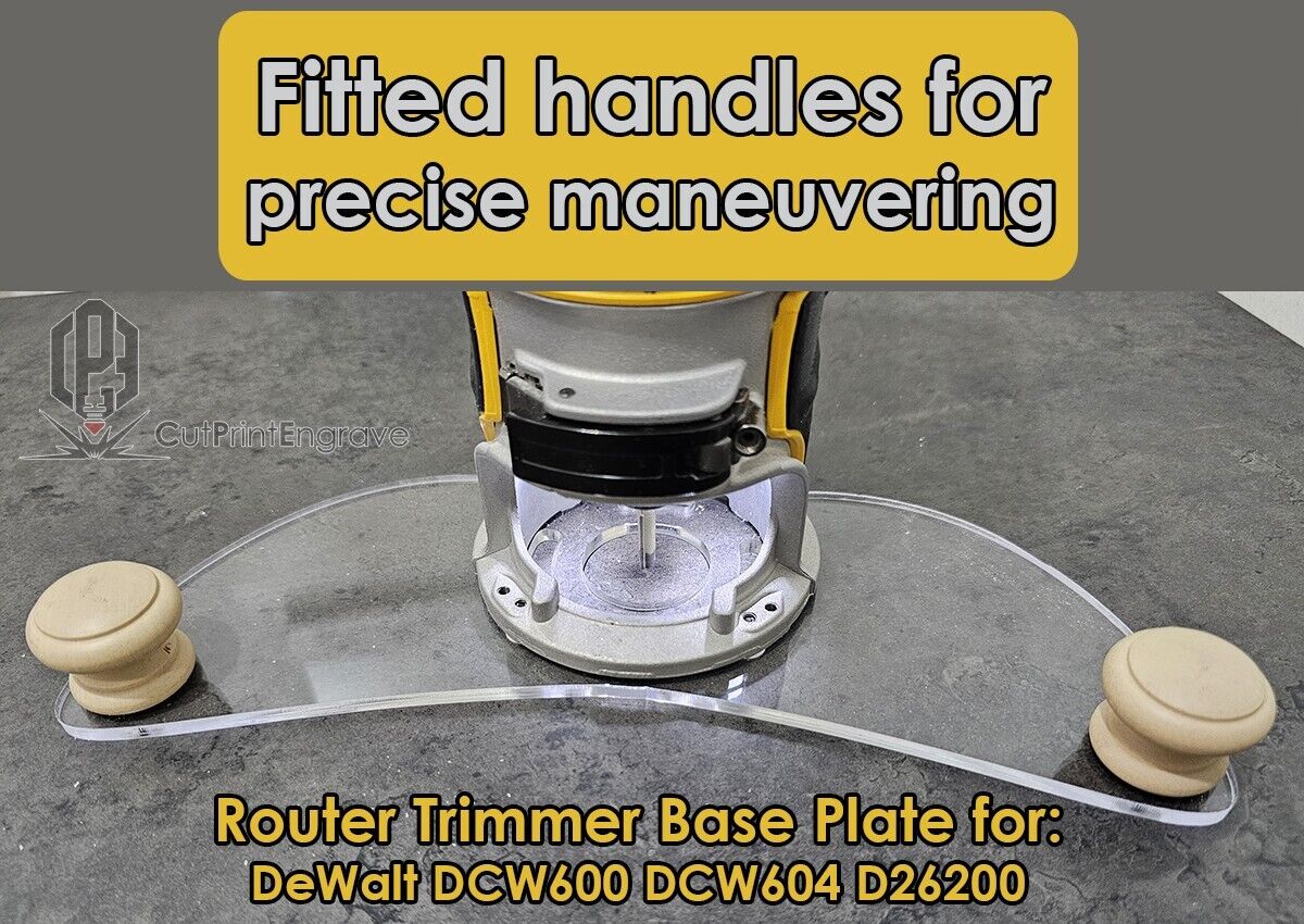 Handle DeWalt Trimmer Router Base Plate For DCW600 DCW604 D26200 Guide Plunge