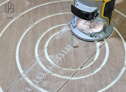 XtraLarge Circle Jig for DeWalt DCW600 DCW604 D26200 Cordless Plunge Router Base
