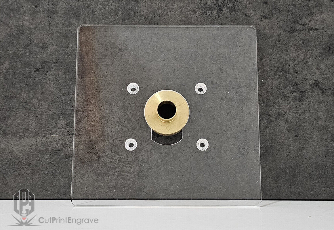 Makita DRT50 RT0700X KATSU Router Trend Brass Guide Bush Adaptor Base Plate