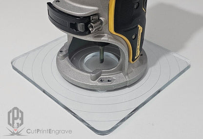 Rectangular Shape Router Base Plate For DeWalt DCW600 DCW604 D26200 - 7 TYPES