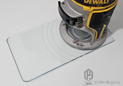 Rectangular Shape Router Base Plate For DeWalt DCW600 DCW604 D26200 - 7 TYPES