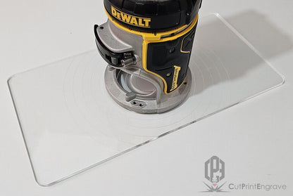 Rectangular Shape Router Base Plate For DeWalt DCW600 DCW604 D26200 - 7 TYPES