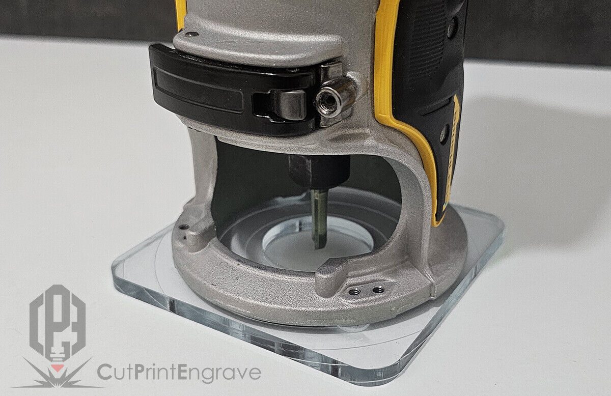 Rectangular Shape Router Base Plate For DeWalt DCW600 DCW604 D26200 - 7 TYPES