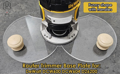 Funny Boobies Shape :) Handle Router Base Plate For DeWalt DCW600 DCW604 D26200