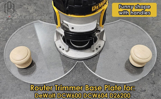 Funny Boobies Shape :) Handle Router Base Plate For DeWalt DCW600 DCW604 D26200