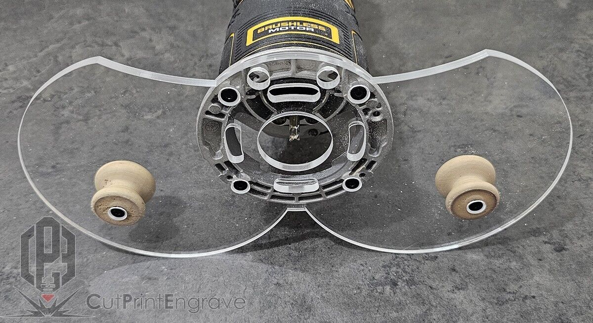 Funny Boobies Shape :) Handle Router Base Plate For DeWalt DCW600 DCW604 D26200