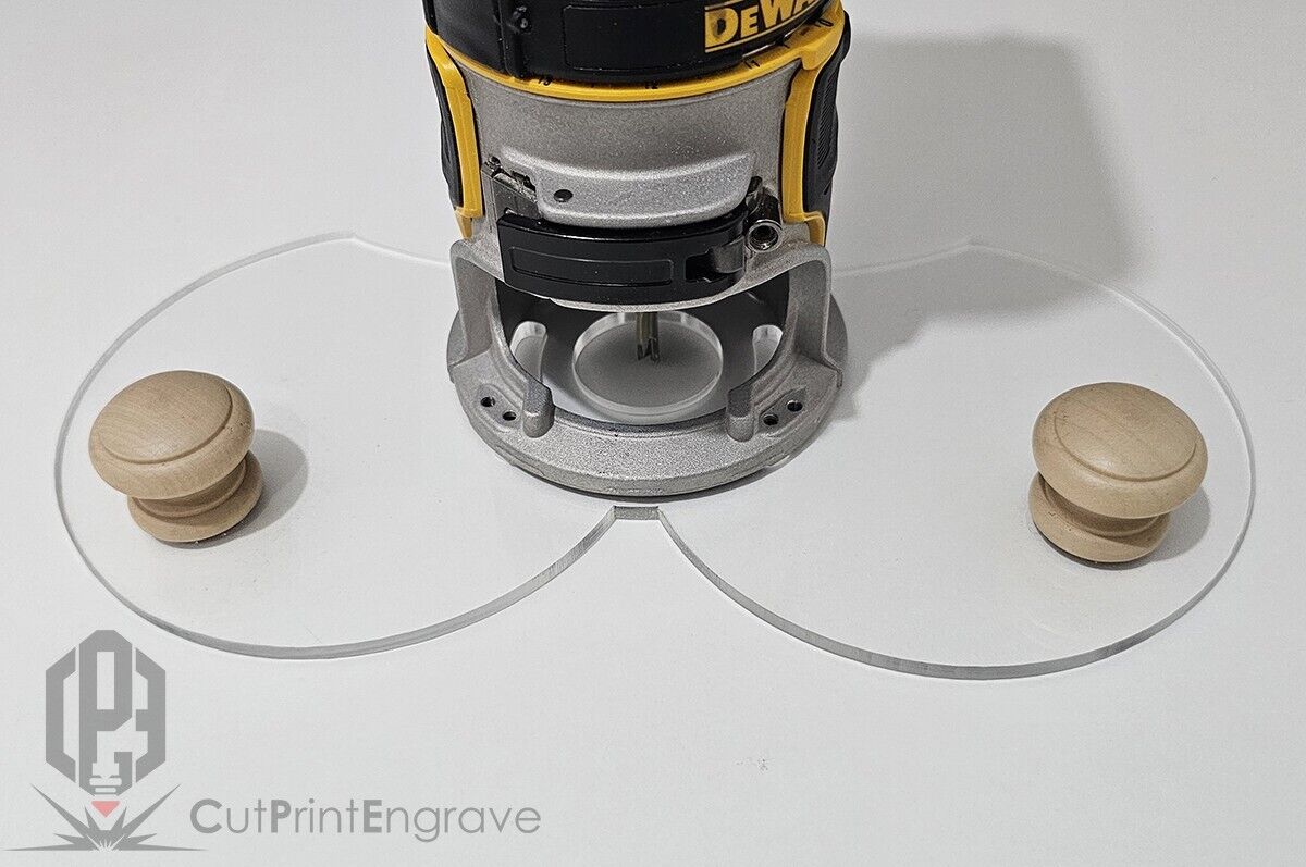 Funny Boobies Shape :) Handle Router Base Plate For DeWalt DCW600 DCW604 D26200