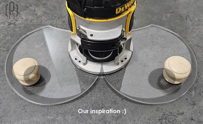 Funny Boobies Shape :) Handle Router Base Plate For DeWalt DCW600 DCW604 D26200