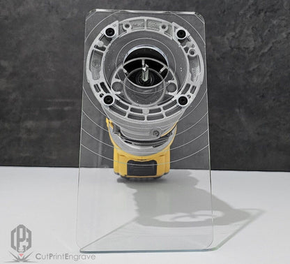 Rectangular Shape Router Base Plate For DeWalt DCW600 DCW604 D26200 200x103mm