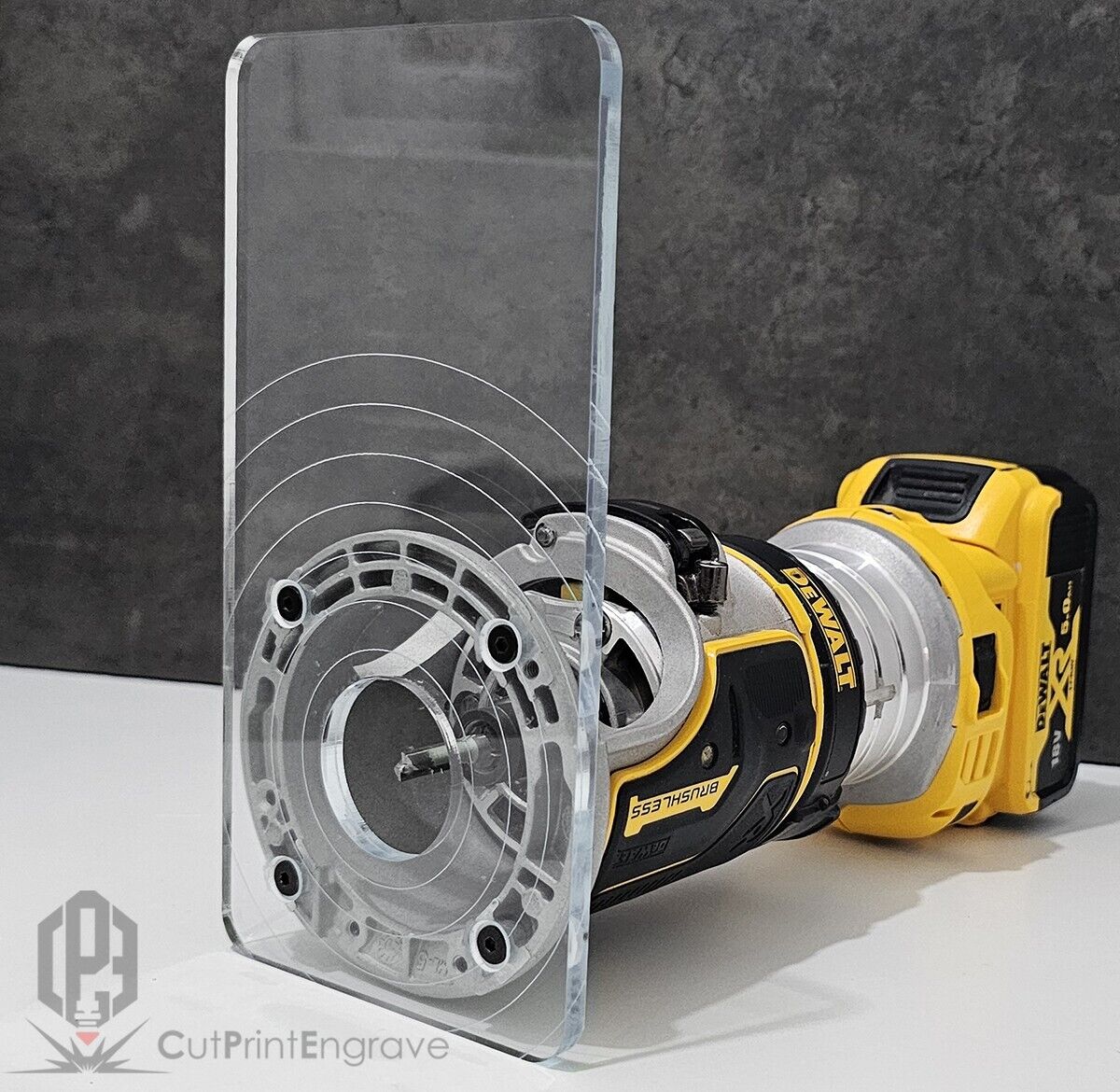 Rectangular Shape Router Base Plate For DeWalt DCW600 DCW604 D26200 200x103mm