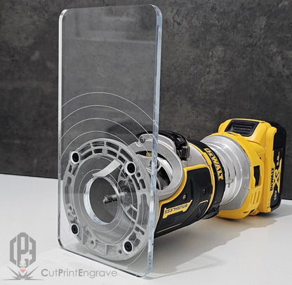 Rectangular Shape Router Base Plate For DeWalt DCW600 DCW604 D26200 200x103mm