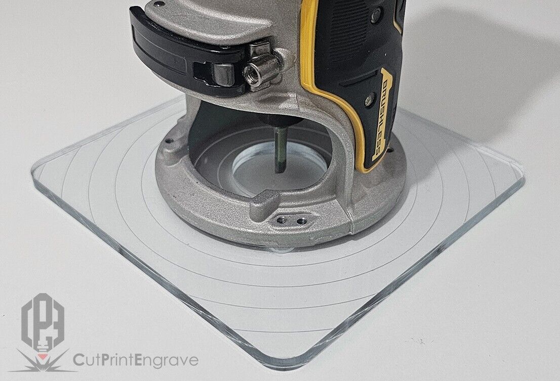 Rectangular Shape Router Base Plate For DeWalt DCW600 DCW604 D26200 145x145mm