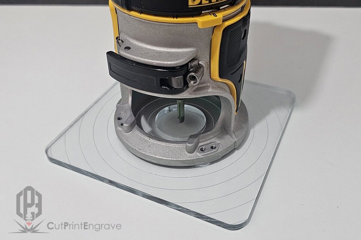 Rectangular Shape Router Base Plate For DeWalt DCW600 DCW604 D26200 145x145mm