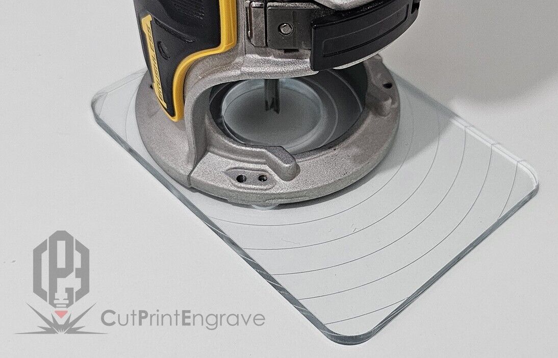 Rectangular Shape Router Base Plate For DeWalt DCW600 DCW604 D26200 103x145mm