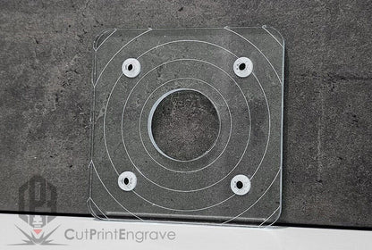 Rectangular Shape Router Base Plate For DeWalt DCW600 DCW604 D26200 103x103mm