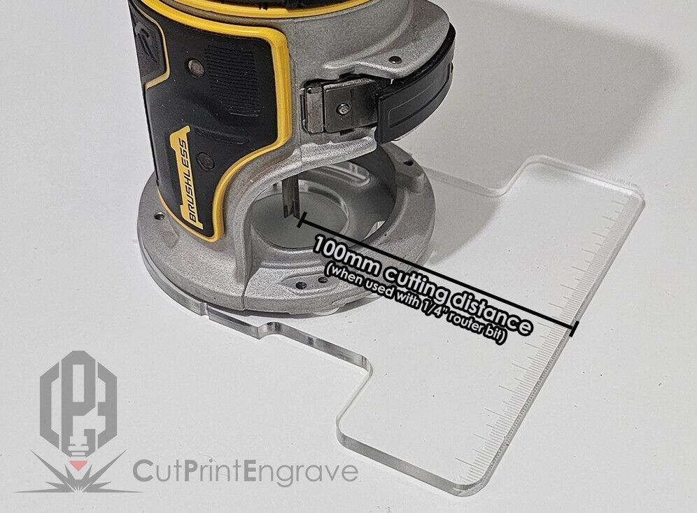 Redesigned DeWalt Router Base Plate For DCW600 DCW604 D26200 Cordless Plunge 150