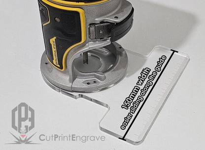 Redesigned DeWalt Router Base Plate For DCW600 DCW604 D26200 Cordless Plunge 150